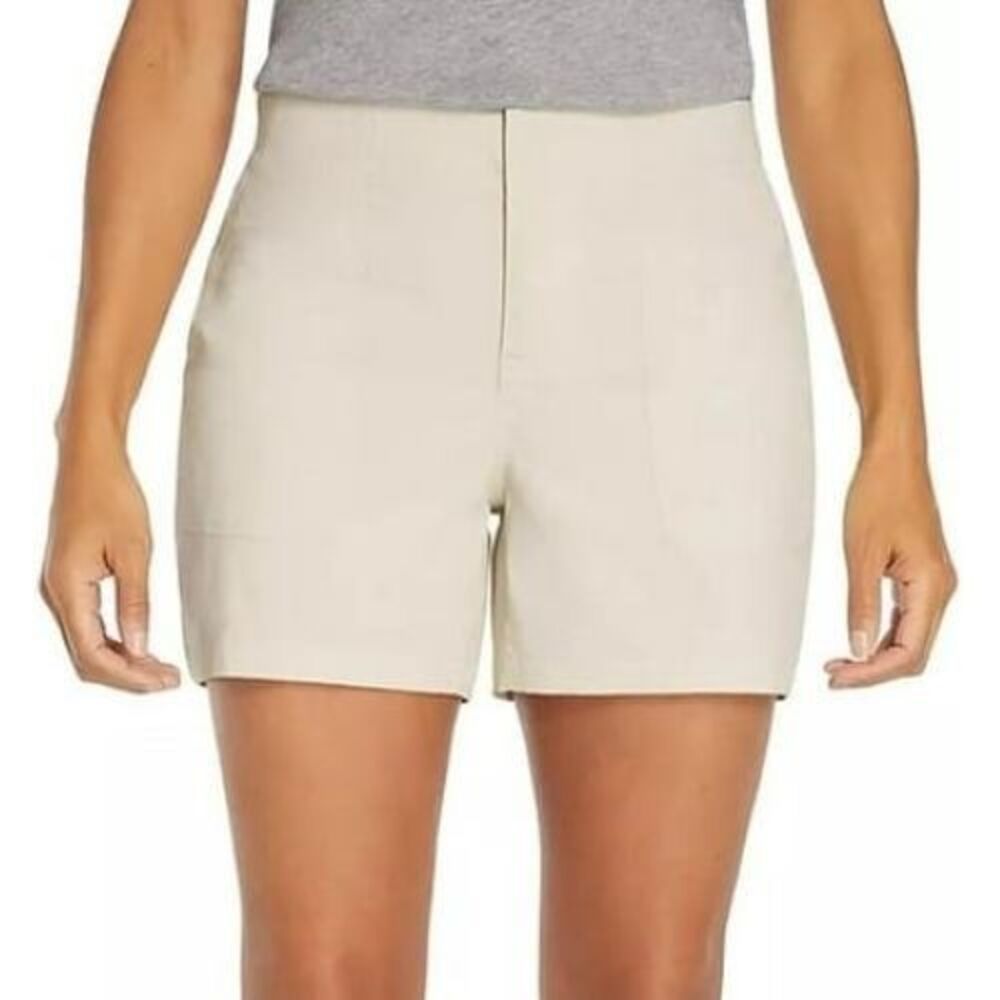 Eddie Bauer Hiker Shorts Womens 12 Cream UPF 50 Two-Way Stretch Utility NEW